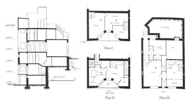 Planos Casa de Tristan Tzara